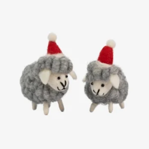 Adorable Handmade Felt Christmas Sheep