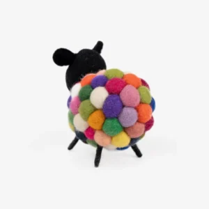 Handmade Colorful Felt Ball Sheep