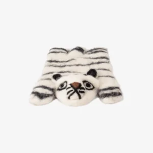 Handmade Wool Felt Tiger Cup Coasters