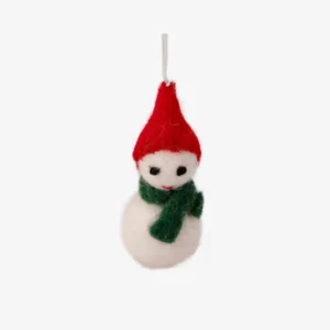 Adorable Handmade Felt Snowman