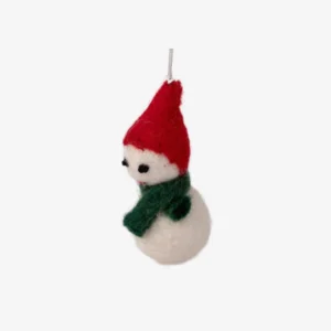 Adorable Handmade Felt Snowman