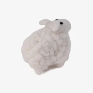 Adorable Handmade Felt White Sheep
