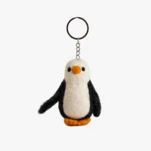 Handmade Felt Penguin Keyring