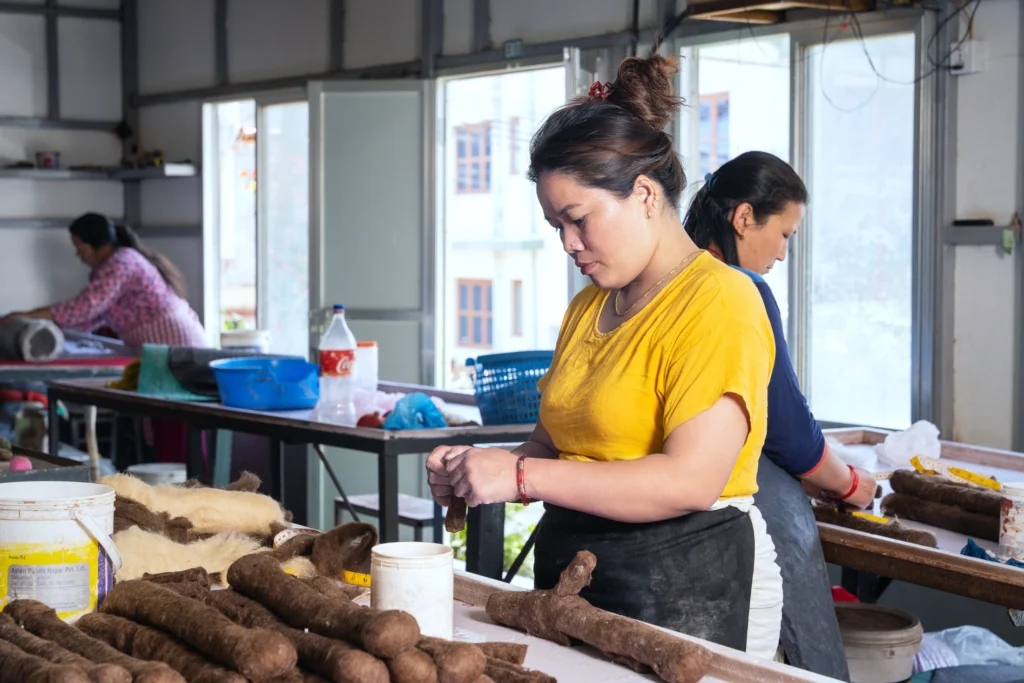 Nepali female craftsmen