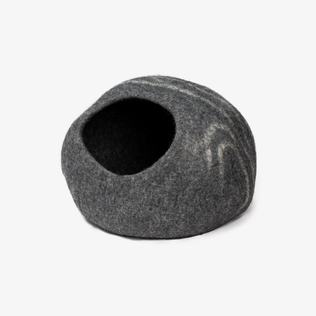 Handmade Wool Felted Cat Cave, Handmade Products from Nepal