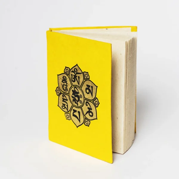 Bright Yellow Mandala Journal Book