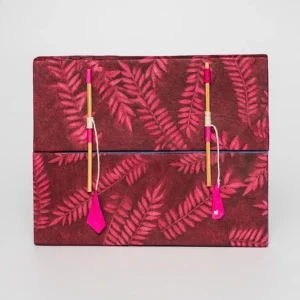 Crimson Red with Bamboo Journal Book