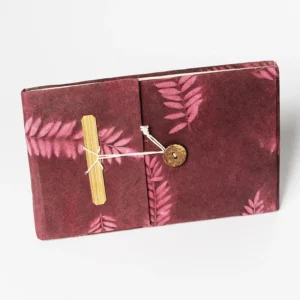 Deep Red with Light Pink Journal Book
