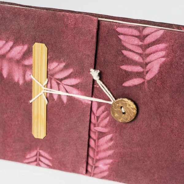 Deep Red with Light Pink Journal Book