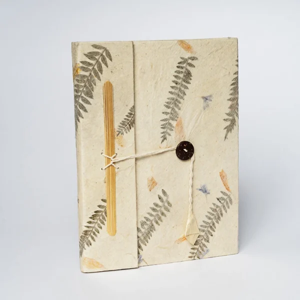 Natural White with Bamboo Journal Book