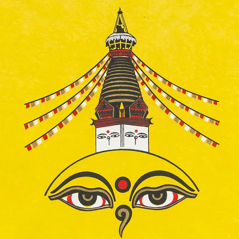 Handmade stupa eyes notebook Handmade stupa eyes notebook